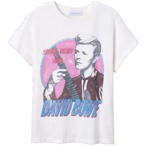 Daydreamer LA David Bowie Sound & Vision 1990 Glitter Graphic T-Shirt Size L